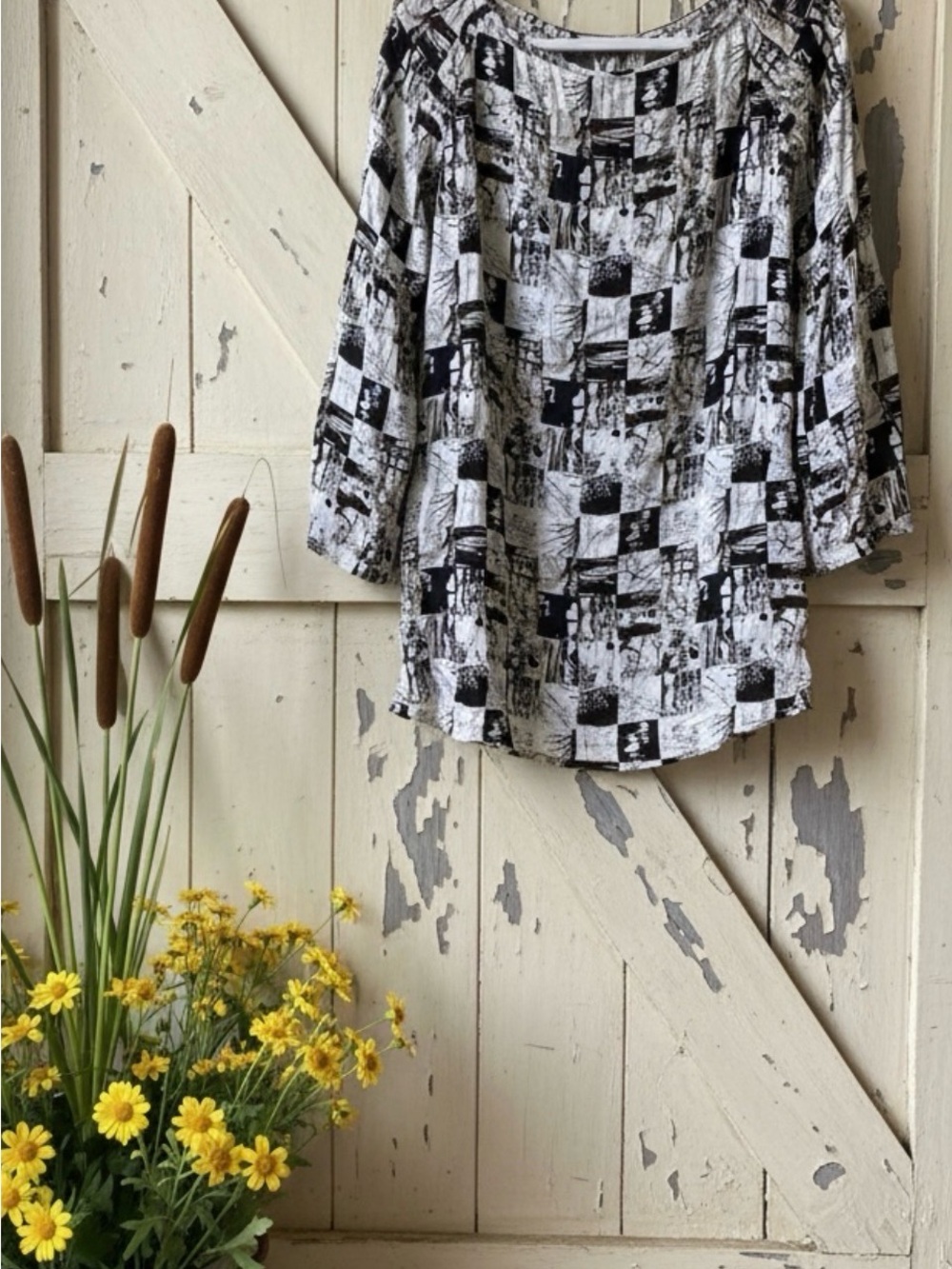 APNY Patterned Women's Blouse/ mini dress